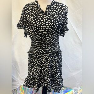 Women’s Boho Dress Size XL Black And‎ White NWOT